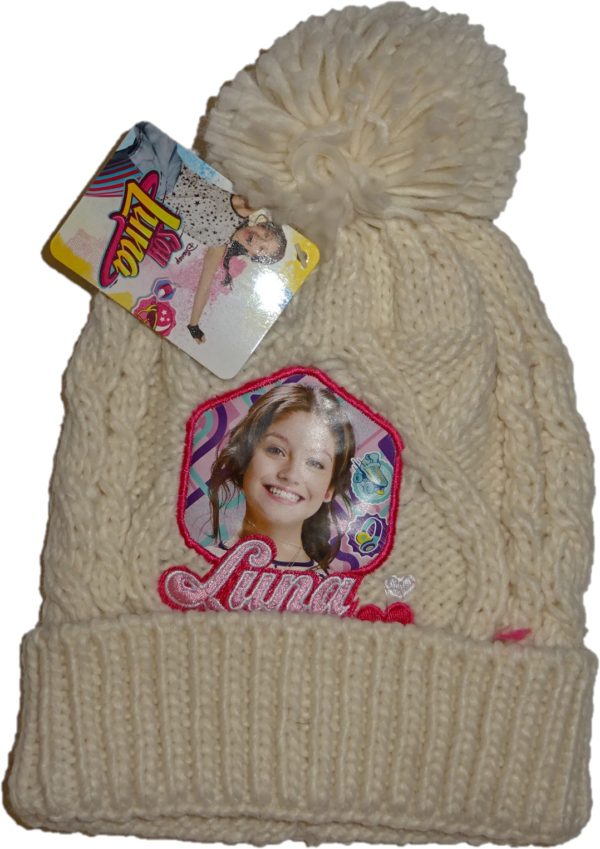 Zimní čepice Soy Luna pletená bílá.