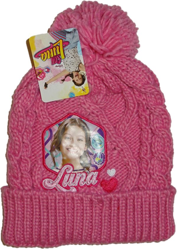 Zimní čepice Soy Luna pletená růžová.