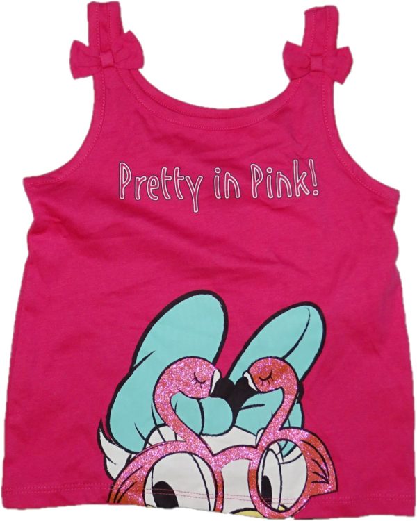 Dívčí růžové tílko Pretty in pink.