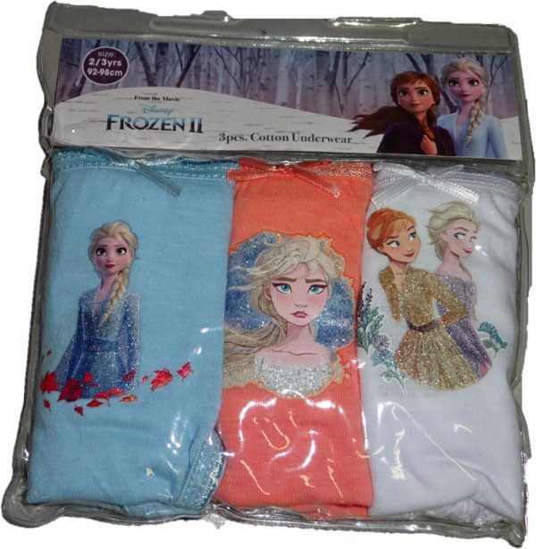 Kalhotky Frozen tyrkysové,oranžové,bílé 3 ks