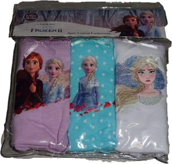 Kalhotky Frozen fialové,tyrkysové,bílé 3 ks