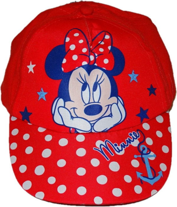 Červená kšiltovka Minnie