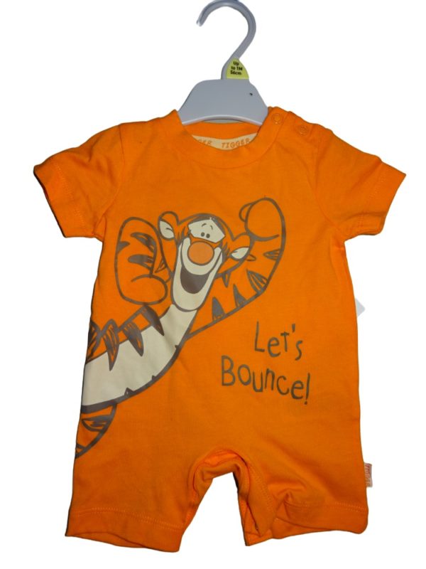 Baby oranžový overal s tygříkem