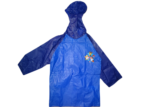 Pláštenka Paw Patrol s tmavě modrými rukávy.