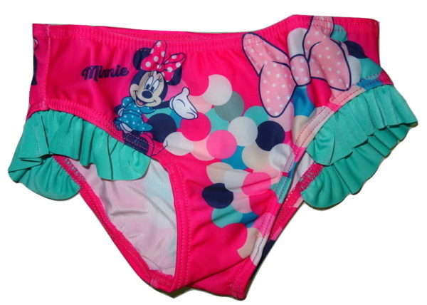Dívčí růžové plavkové kalhotky s Minnie.