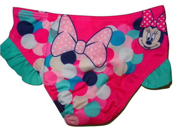 Dívčí růžové plavkové kalhotky s Minnie. - Image 3