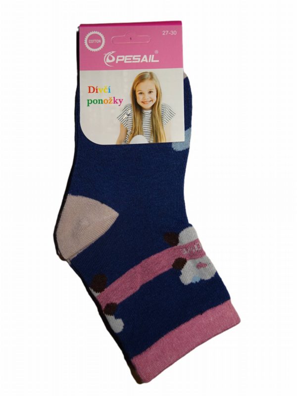Dívčí modré ponožky love