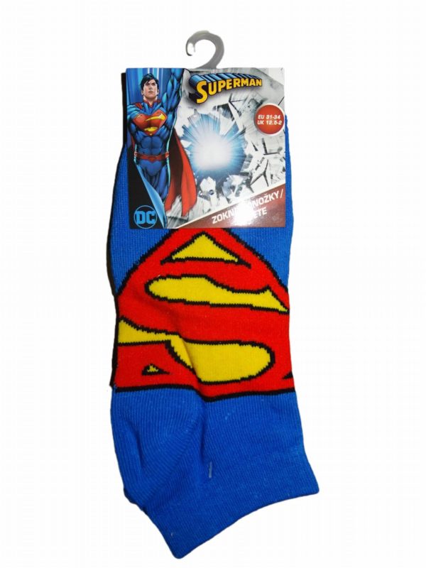 Chlapecké kotníčkové ponožky se Supermanem modré