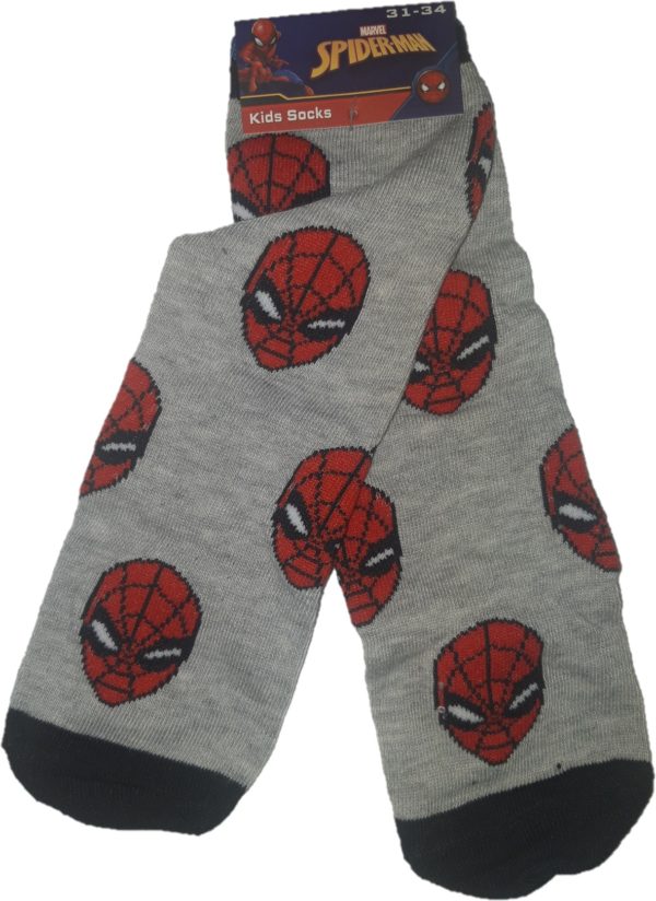 Chlapecké ponožky s motivem Spiderman šedé