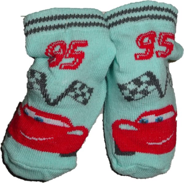 Baby ponožky s autem 95.