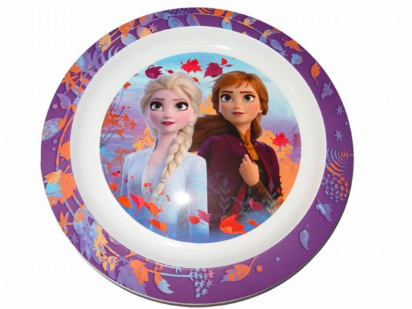 Dívčí jídelní talíř s postavičkami Frozen Elsou a Annou
