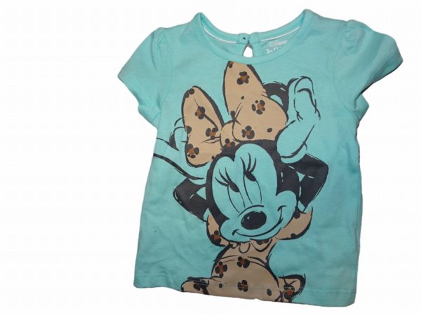 Baby tyrkysové tričko  s Minnie
