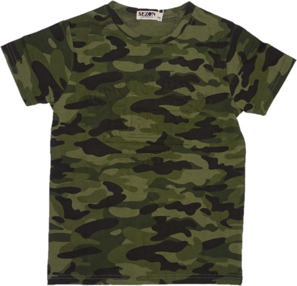 Chlapecké maskáčové tričko s nápisem Army