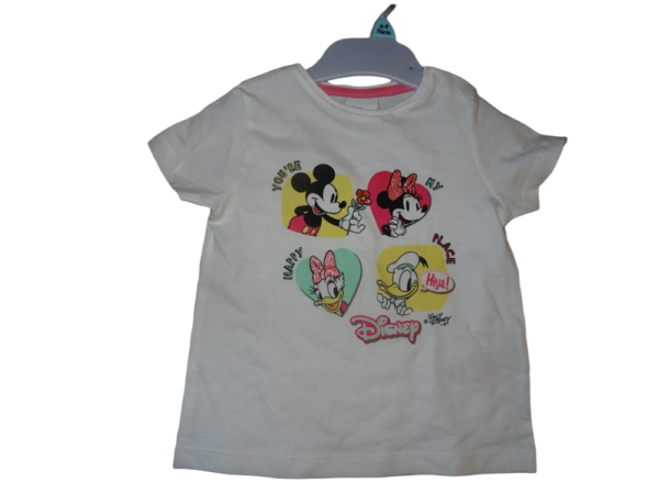 Dívčí bílé tričko s Minnie