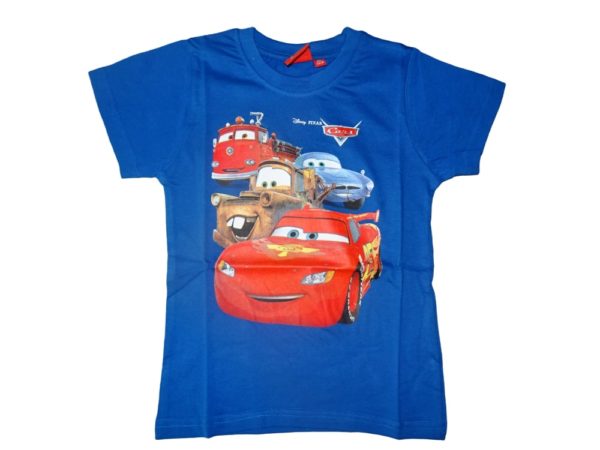 Chlapecké modré tričko s auty Cars